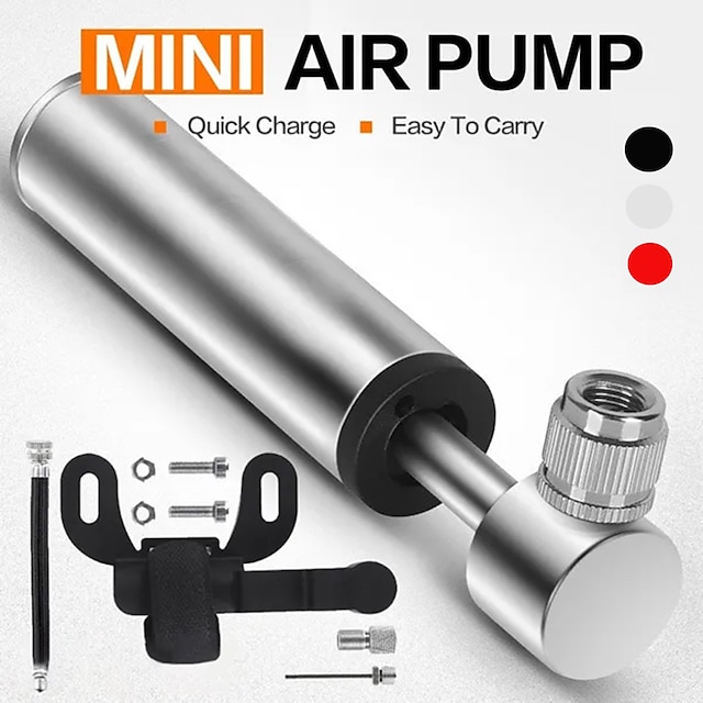  ポータブル ポケット バイク ポンプ 120 psi 高圧ミニ バイク ポンプ プレスタ/シュレーダー バルブに適合 超軽量 自転車 タイヤ ポンプ バイク 修理キット ストーンゴー サイクリング アクセサリー ロード マウンテン アウトドア スポーツ用