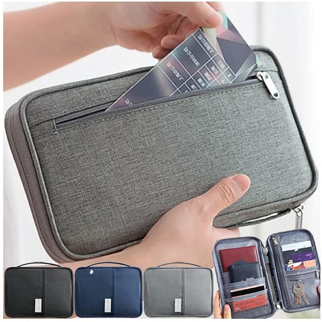  Travel Wallet Family Passport Holder Creative Waterproof Document Case Organizer Travel Accessories Document Bag Cardholder