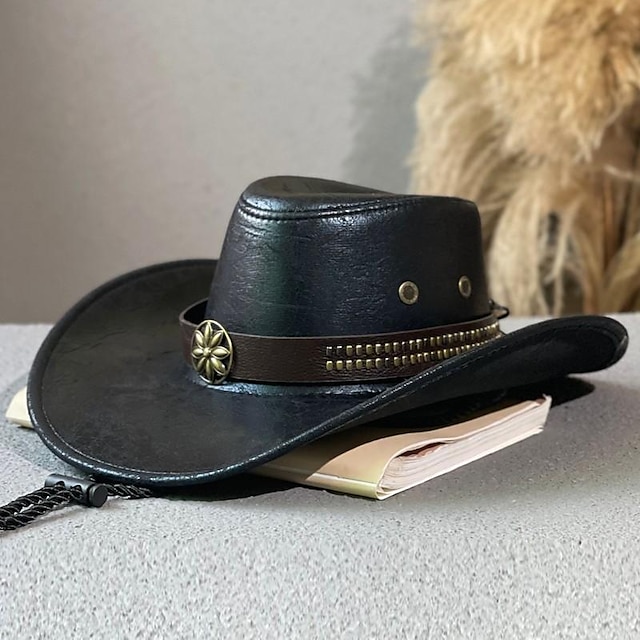  18ème Siècle 19ème siècle État du Texas Chapeau de Cowboy Cowboy de l'Ouest Américain Homme Femmes Enterrement de Vie de Jeune Fille Adulte Chapeau