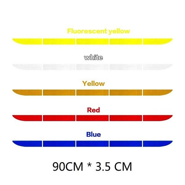 5pcs/set Car Reflective Stickers Waterproof Car Warning Sticker