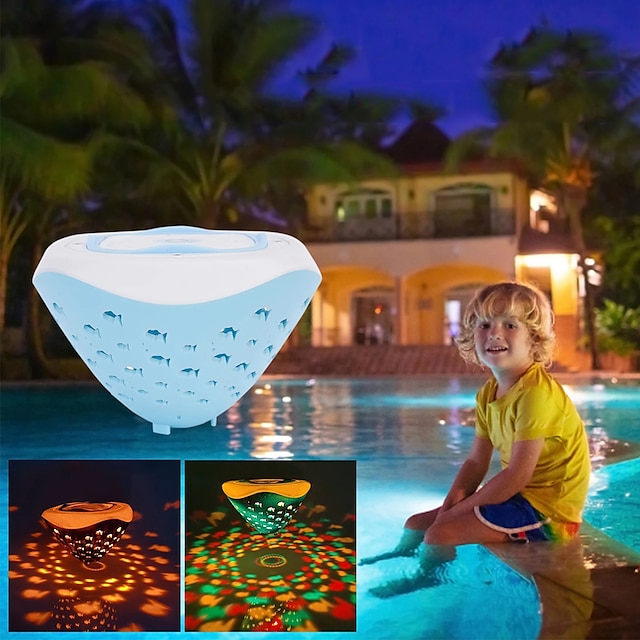  красочный плавающий подводный свет rgb ванна спа лампа освещение для бассейна на батарейках детская лампа для ванны проектор детские подарки