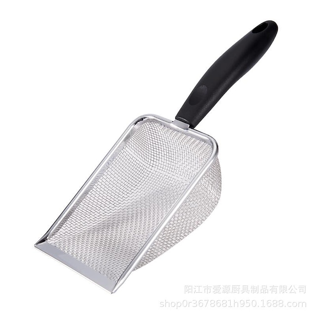  Reptile Sand Stainless Steel Fine Mesh Reptile Substrate Metal Sand Shovel Terrarium Substrate Durable Litter Cleaner Corner Scoop
