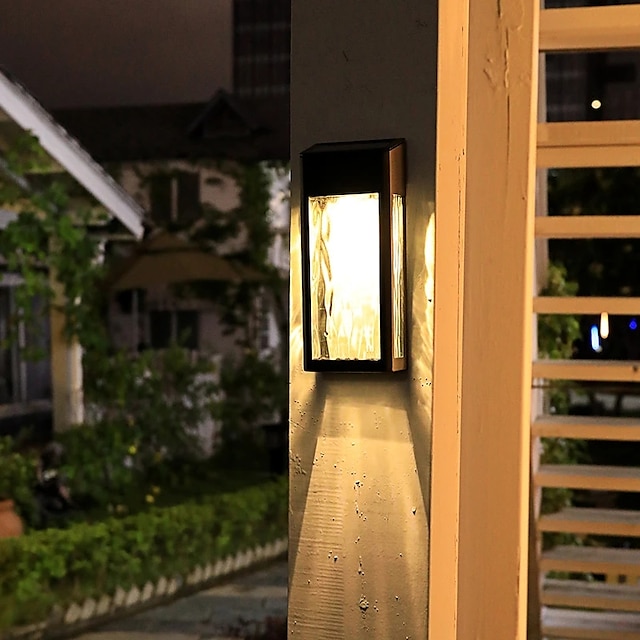  Lampada Da Parete A Led Solare Per Esterni Impermeabile Luce Paesaggio Villa Ingresso Giardino Luce Di Fascia Alta Stile Moderno Decorazione Cortile Luce Notturna Solare