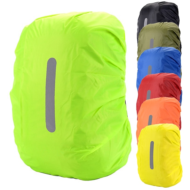  Backpack Rain Cover Rain Waterproof Breathable Durable Quick Dry Outdoor Hiking Climbing Military Polyester Black Yellow Army Green