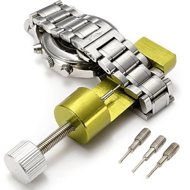  instrument de reparare a ceasurilor de legătură pentru curele de ceas dispozitiv de îndepărtare reglabil dispozitiv de îndepărtare a legăturii curea din metal cu 3 pini instrument de reparare pentru