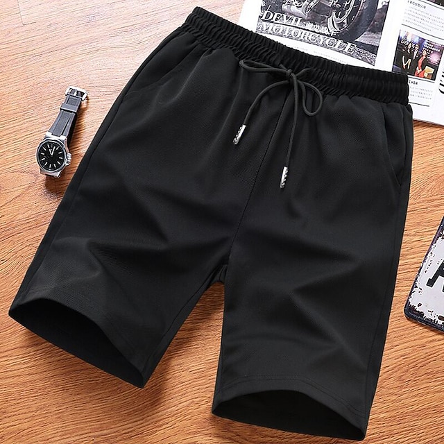 Men's Plus Size Drawstring Active Shorts with Pockets main image 1
