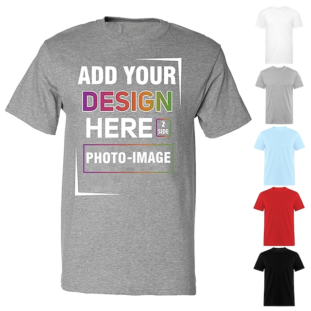  herre unisex skjorte 100 % bomull t-skjorte t-skjorte optisk illusjon 3d grafiske utskrifter rund hals tilpasset trykk svart rød blå grønn 3d print daglig ferie kortermet print klær klesdesigner