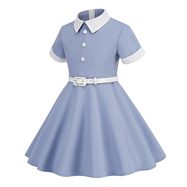 Audrey Hepburn Retro Vintage 1950s Swing Dress Flare Dress Girls' Kid's ...