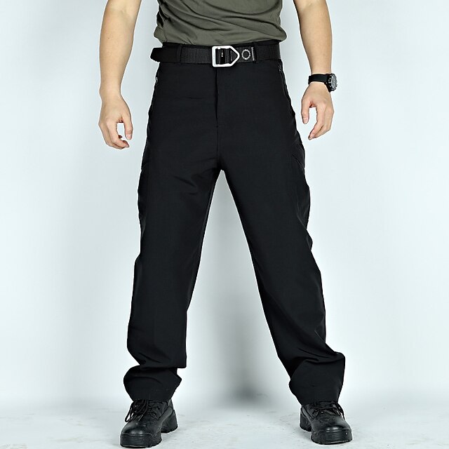 Men's Cargo Pants Cargo Trousers Tactical Pants Plain Waterproof Comfort Outdoor Daily Going out Fashion Casual Black Green3