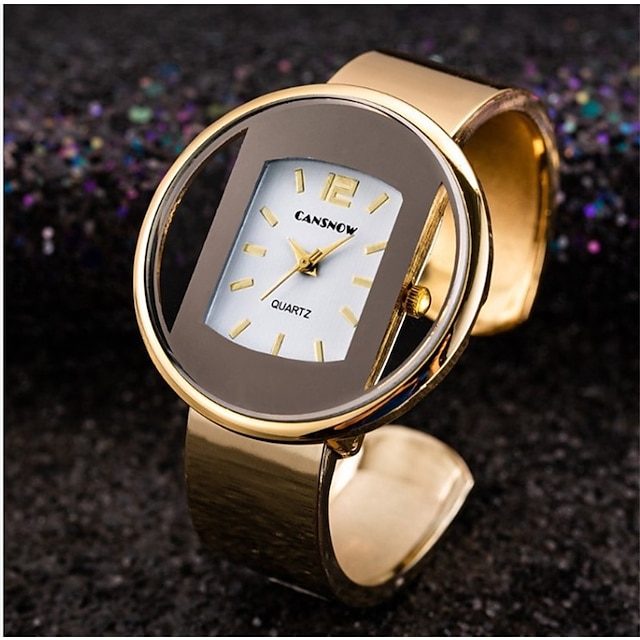  quartz horloge voor dames analoog quartz stijlvol mode casual creatief armband roestvrij staal legering mode creatief