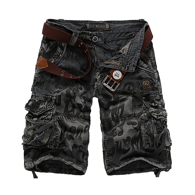  Men's Tactical Shorts Cargo Shorts Camouflage 6 Pocket Comfort Wearable Casual Daily Holiday Sports Fashion Army Green Blue