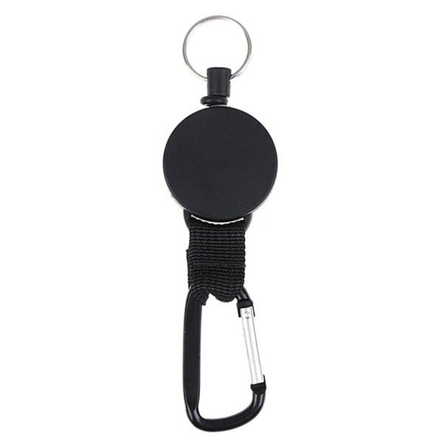  Retractable Keychain Multitool Carabiner Key Holder ID Badge Carabiner Holder Reel with Belt Clip Anti-Lost Keys Cards Holder