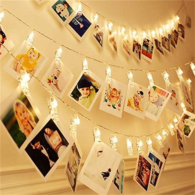  LED String light Photo Clip USB LED Fairy Lights Battery Operated Garland Bedroom Home Party Wedding Christmas Decoration