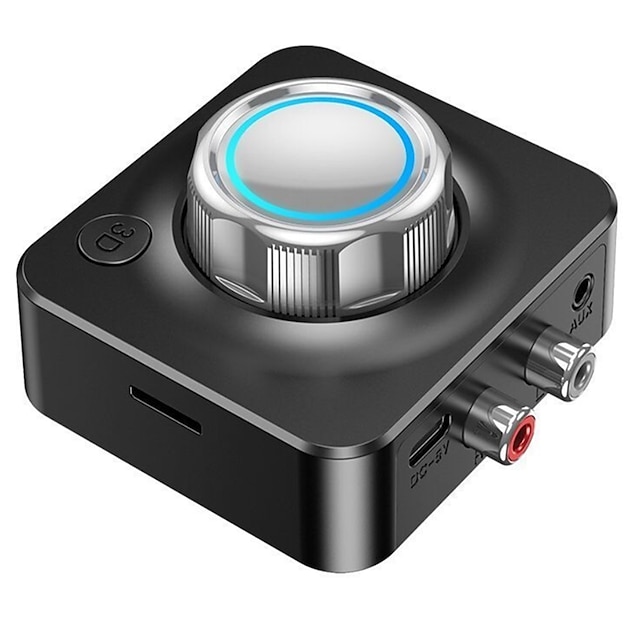  Bluetooth 5.0 Audioempfänger 3D-Stereo-Musik-Wireless-Adapter TF-Karte RCA 3,5 mm 3,5 Aux-Buchse für Auto-Kit kabelgebundene Lautsprecherkopfhörer