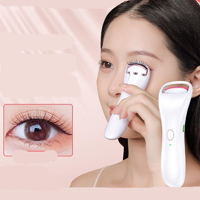  Heated Eyelash CurlersRechargeable Electric Eyelash CurlerHandheld Eyelash Heated Curler2 Heating Modes with Sensing Heating Silicone Pad
