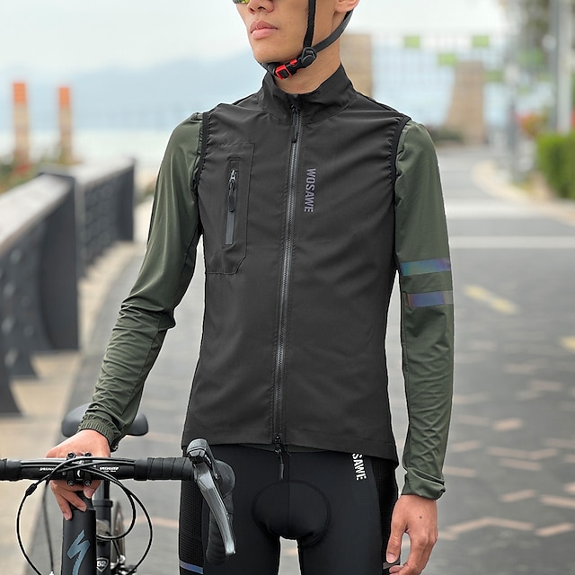  wosawecycling giacca a vento casual gilet traspirante giacca multi colore primavera estate canotta