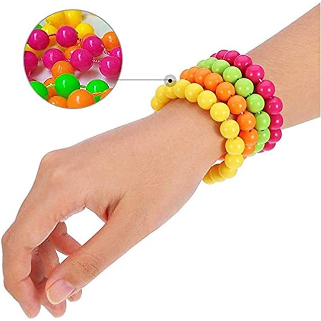 Disco Bangle Bracelets Multi Costume Accessories Female