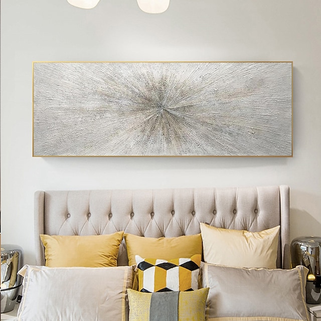  لوحة تجريدية مصنوعة يدويًا من الليزر لعام 100٪ صورة فنية حديثة لغرفة المعيشة فن قماش كوادروس بجودة عالية