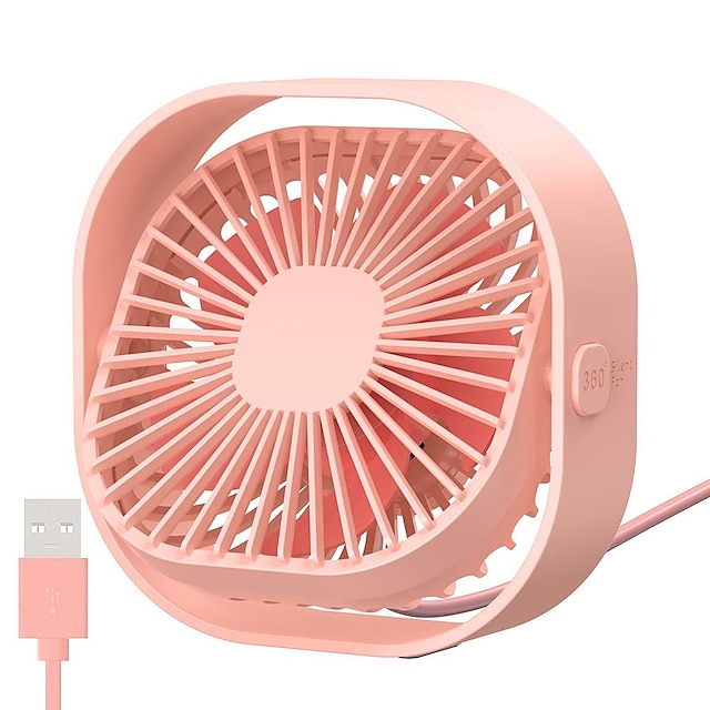  Small Personal USB Desk Fan,3 Speeds Portable Desktop Table Cooling Fan Powered by USB,Strong Wind,Quiet Operation,for Home Office Car Outdoor Travel