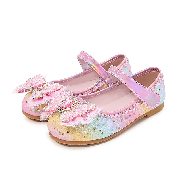  للفتيات اخفاف يوميا أحذية زهرة فتاة أحذية الأميرة الأحذية المدرسية بريق المحمول امتصاص الصدمات التنفس إمكانية أحذية الأميرة الأطفال الصغار (7 سنوات +) الأطفال الصغار (4-7 سنوات) مناسب للبس اليومي