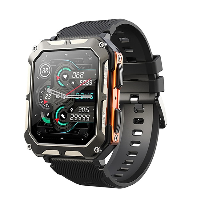  C20 pro smartwatch bluetooth llamada detección de presión arterial ip68 impermeable hombres natación buceo deportes smartwatch