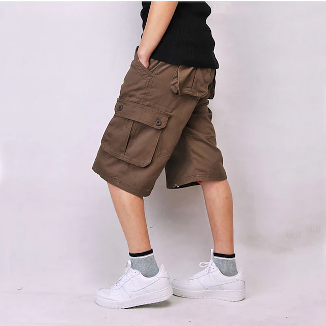 Men's Cargo Shorts Shorts Hiking Shorts Baggy Multi Pocket 8 Pocket ...
