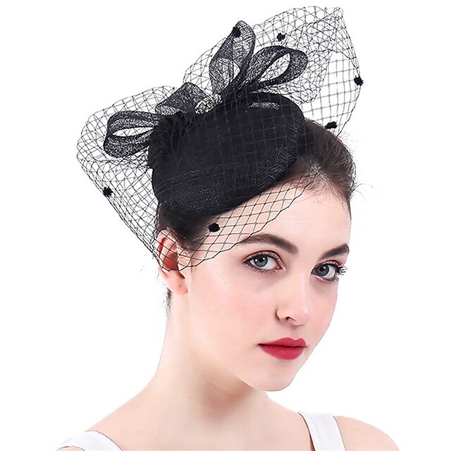Fascinators Sinamay Kentucky Derby Horse Race Cocktail Retro Lady With ...