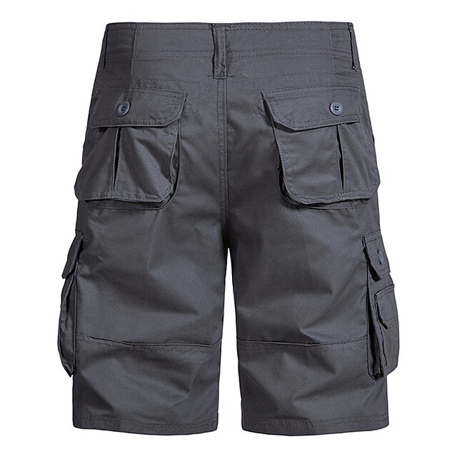 Short De Travail Cargo Homme MOKBAY - Coupe Décontractée, Multiples Poches, Idéal Randonnée, Chantier, Plein Air