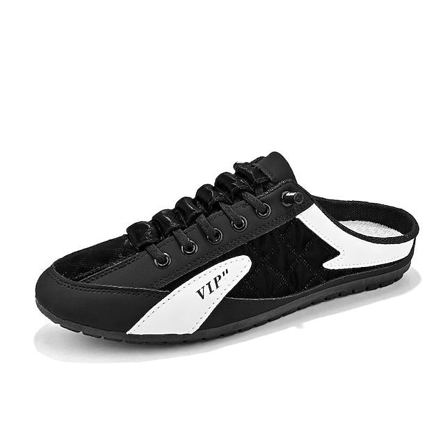  uformelle slip-on joggesko for menn med åpen hældesign, lett snørestil – ideell for sommer- og hverdagskomfort