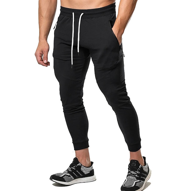 Men's Sweatpants Joggers Trousers Pocket Plain Comfort Breathable ...