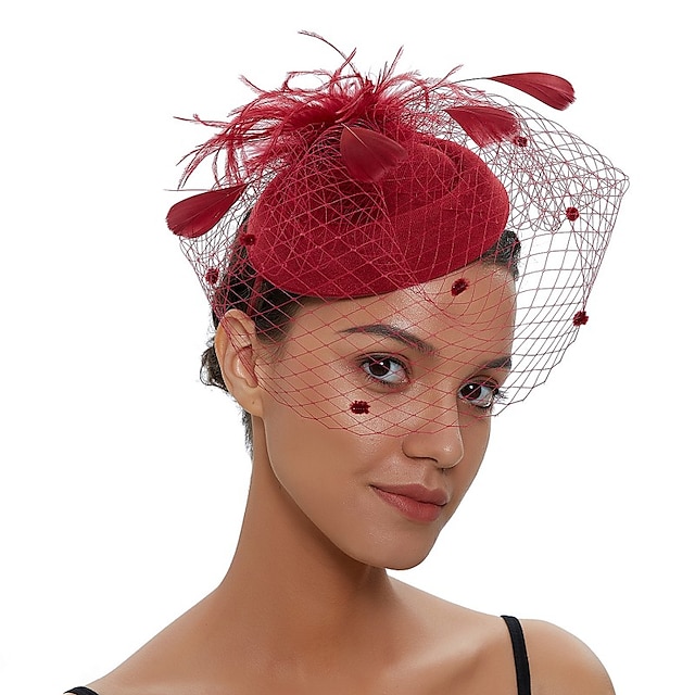  Fascinatoren Künstliche Feder Kentucky Derby Pferderennen Cocktail Elegant Britisch Mit Feder Blumig Kopfschmuck Kopfbedeckung