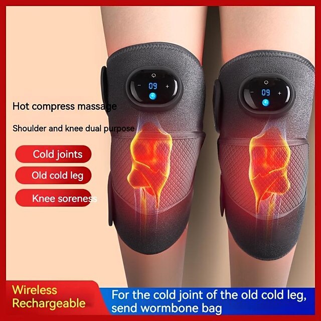 1PC Heated Knee Massager Shoulder Brace, 3In1 Heated Knee Elbow