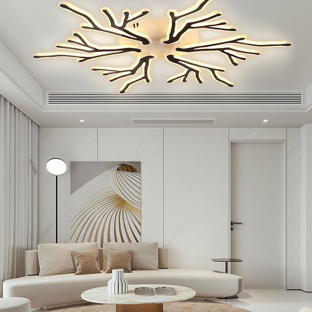  accesorio de iluminación de techo led regulable diseño único sputnik 60 cm / 78 cm araña led adecuada para comedor sala de estar y cocina 110-240v