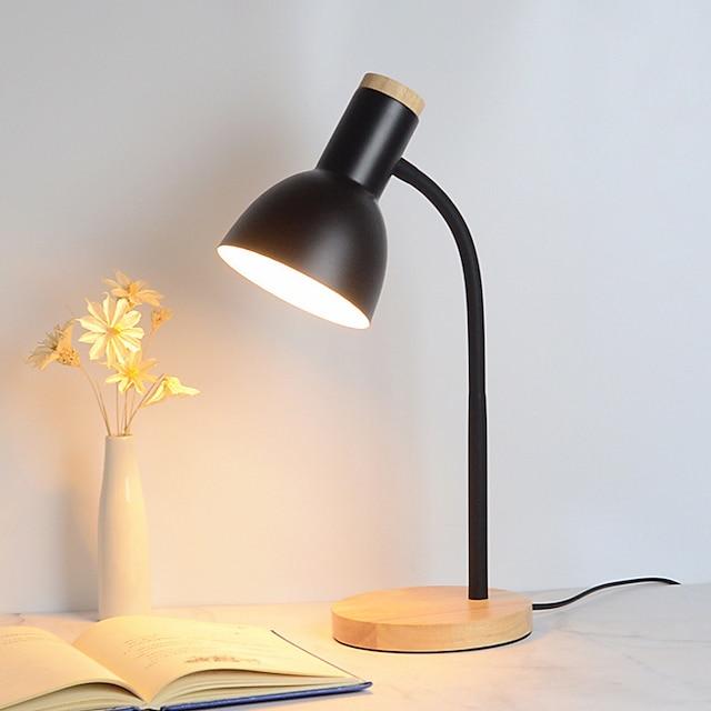  Desk Lamp / Reading Light / Bedside lamps Eye Protection / Swing Arm / Adjustable Simple / Modern Contemporary For Study Room / Office / Girls Room Metal Wood  85-265V