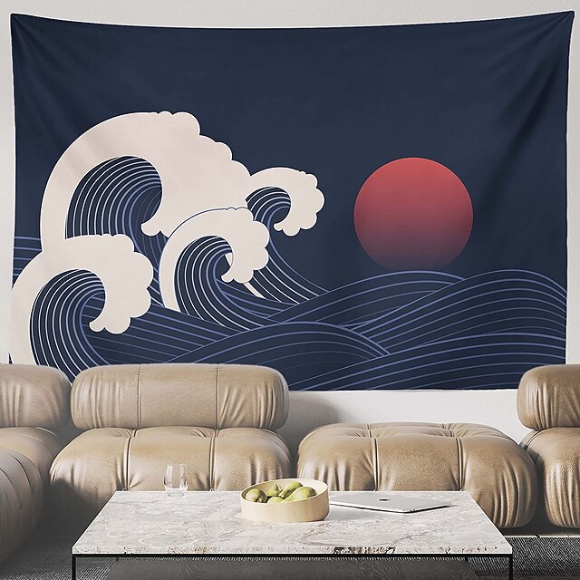 Japanese Artistic Wall Tapestry Art Decor Photograph Backdrop Blanket