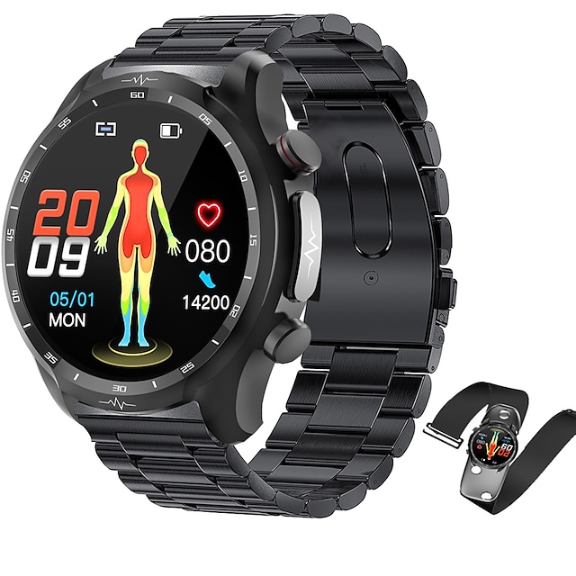 iMosi E430 Smart Watch 1.39 inch Smartur Bluetooth EKG + PPG Skridtæller Samtalepåmindelse Kompatibel med Android iOS Dame Herre Vandtæt Mediakontrol Beskedpåmindelse IP68 44 mm urkasse
