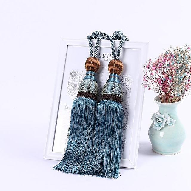  Seilvorhang Quaste Raffhalter Vorhang Fransen Raffhalter Holdbacks Fenstervorhänge Vorhangzubehör Seilraumzubehör