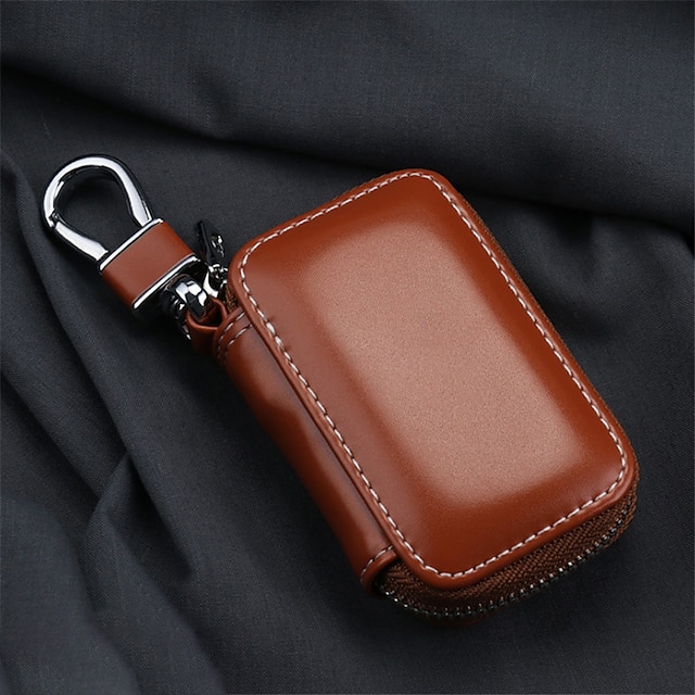  Car Key Pouch Bag Case Car Key Holder Case Key Chain Wallet Bag Cover Fobs Car Keys' Bag Zipper Mini Wallet high-capacity Men Women's Key Holder Leather Chain Key Case Key Coin Pouch