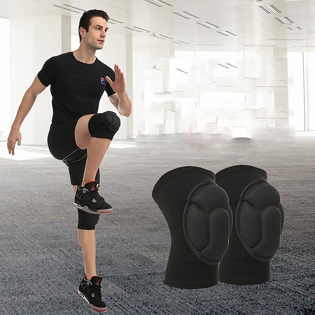  1Pair Sponge Knee Brace(Fit Up To 70kg) Anti-Slip Knee Pad For Sports & Training