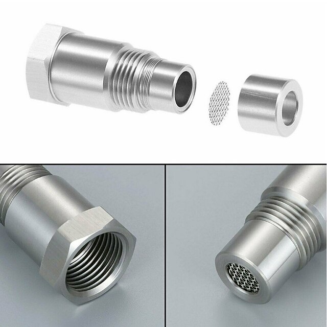 2pcs M18x1.5 Oxygen Sensor Thread Adapter, Universal 304 Stainless ...