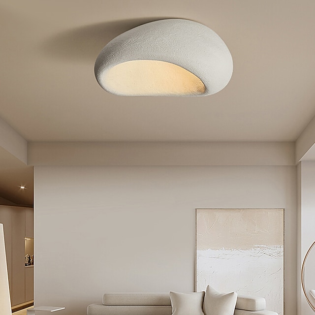  luz de teto led branco quente luz de teto de montagem embutida 30/40/50/60/70 cm resina led luz de teto moderna luz de teto redonda lâmpada de teto para sala de estar corredor