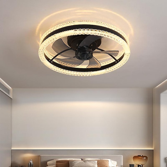  ventilador de techo con luces LED regulable de 19.7 