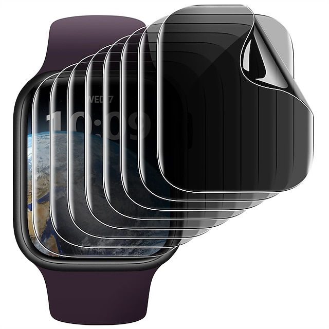  【8パック】 腕時計 スクリーンプロテクター と互換性があります Apple Watch Ultra 49mm Series 3 2 1 42mm Series 8 7 41mm 45mm Series 6 5 4 SE 40mm 44mm 気泡ゼロ ソフトフィルム TPU ソフトフィルム 腕時計用アクセサリー