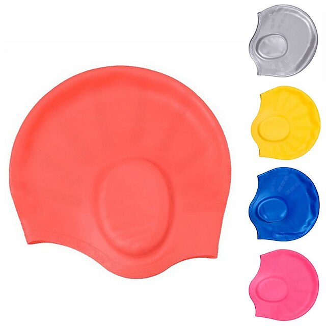  Swim Cap for Adults Waterproof Comfortable Keep Hair Dry Swimming Watersports