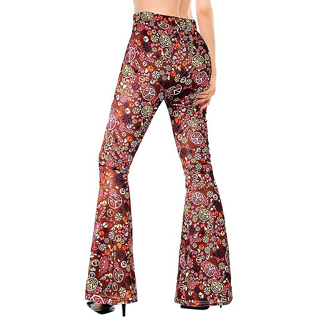 Retro Vintage Hippie 1970s Disco Cosplay Costume Bell Bottom Pants ...