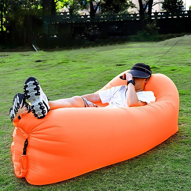 Portable Lazy Inflatable Sofa Outdoor Indoor Can Receive Air Bed Fast