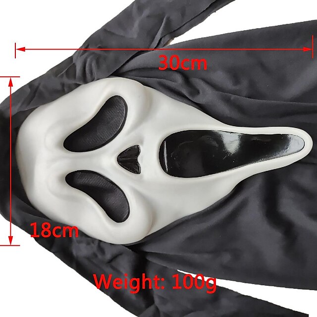 Ghostface Mask Devil Ghost Cosplay Costumes Latex Horror Masks Ghost Face Scream Helmet Creepy 5306