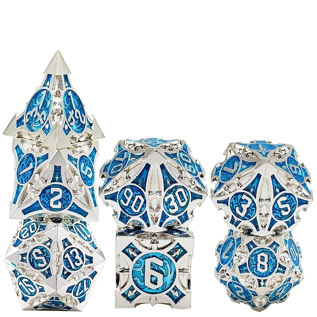  set di dadi dnd dungeon da 7 pezzi & accessori per videogiochi anime draghi