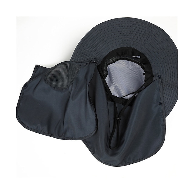 Men's Bucket Hat Sun Hat Fishing Hat Boonie hat Light Grey Army Green