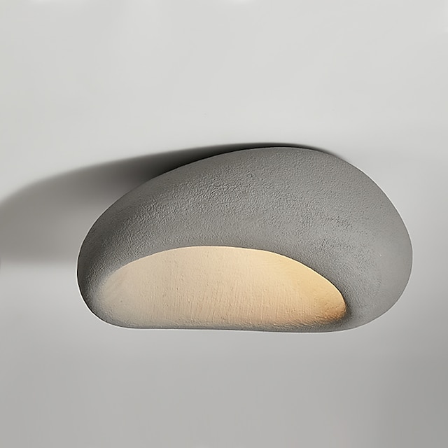  luz de techo led luz de techo de montaje empotrado blanco cálido 30/40/50/60 / 70cm luz de techo led de resina luz de techo redonda moderna lámpara de techo para sala de estar pasillo
